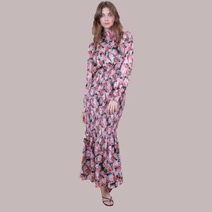 Maxi floral Garden long sleeve dress